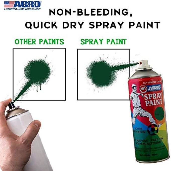 Abro SP-37 MULTIPURPOSE COLOUR SPRAY PAINT CAN FOR CARS AND BIKES (400ML, FRESH GREEN, 1 PC) - Image 5